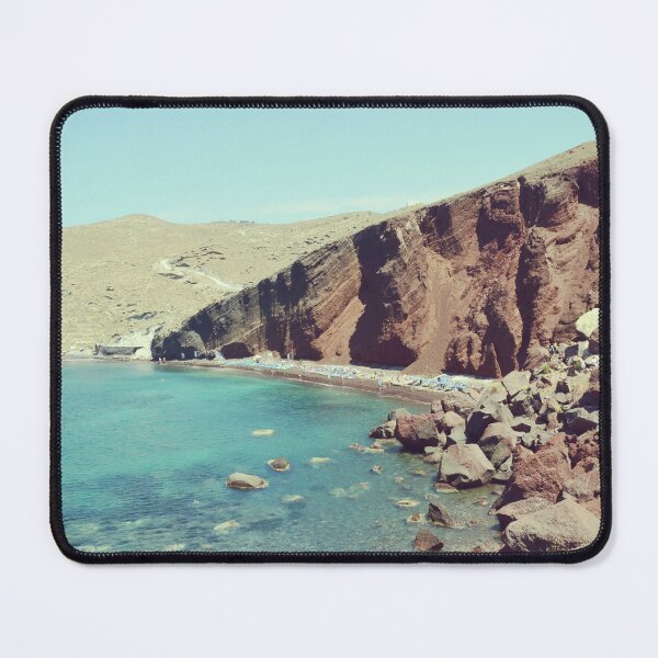 Item preview, Red Beach in Santorini designed and sold by CarolinaReina.