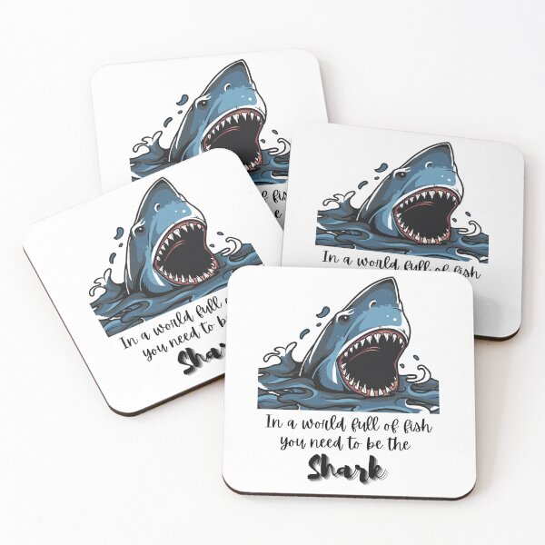 Item preview, In a world full of fish, you need to be the Shark - Lifes Inspirational Quotes designed and sold by MikeMargolisArt.
