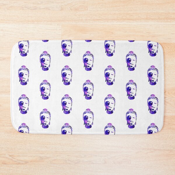 Item preview, Silueta de Buda dibujada a mano Cool Purple Black Diagonals designed and sold by AMSonArt.