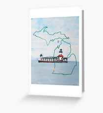 Michigan Pride Lighthouse Greeting Card