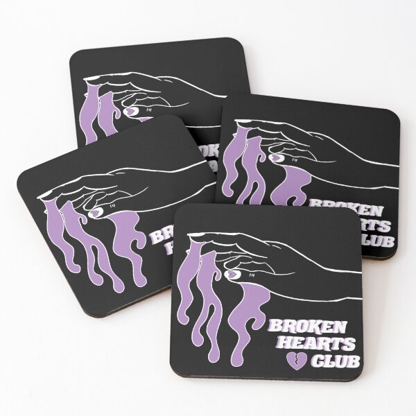 Item preview, Broken Hearts Club (Purple Hand) designed and sold by Katie Kuhlmann.