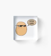 Spud Life Acrylic Block