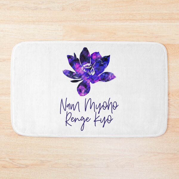 Item preview, Hand drawn Lotus Flower Silhouette Cool Purple and Diagonals designed and sold by AMSonArt.