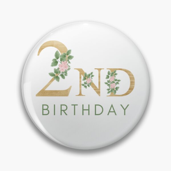Item preview, Copy of My 2nd Birthday Floral Design designed and sold by prudencehollow.
