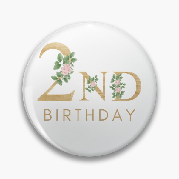 Item preview, My 2nd Birthday Floral Design designed and sold by prudencehollow.