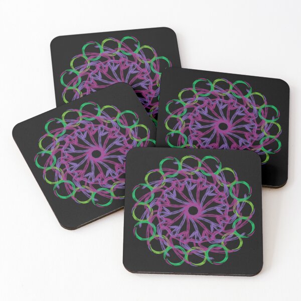 Item preview, Violet and green mandala designed and sold by Meo Design.