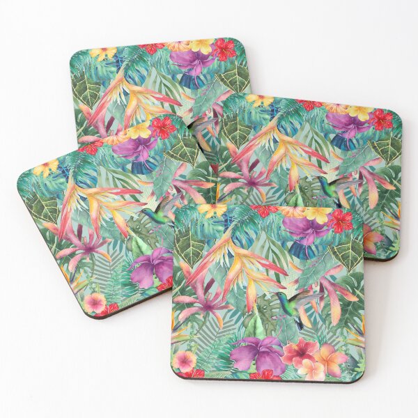 Item preview, Tropical Paradise Pattern Collage Decorative Design designed and sold by AmphoraGhost.