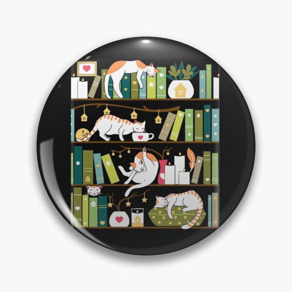 Item preview, Library cats - whimsical cats designed and sold by momshow.
