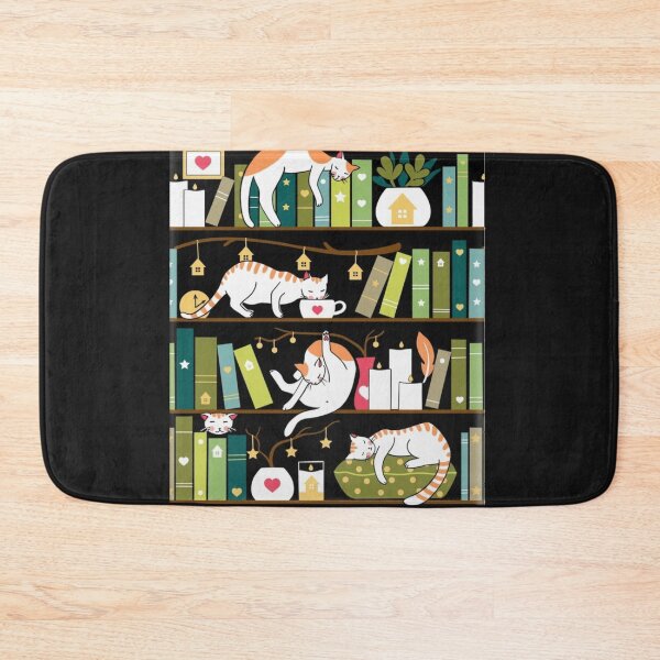 Item preview, Library cats - whimsical cats designed and sold by momshow.