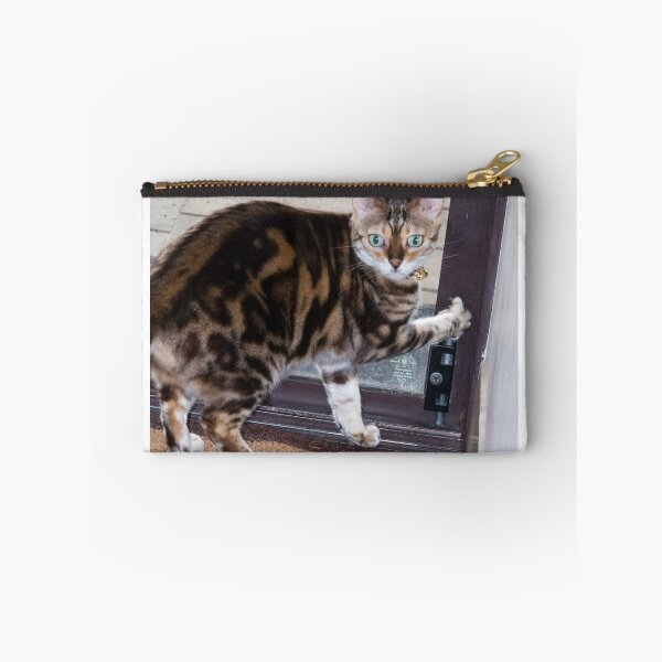 Item preview, Ziggy sneaking out the back door. designed and sold by Sandra Chung.