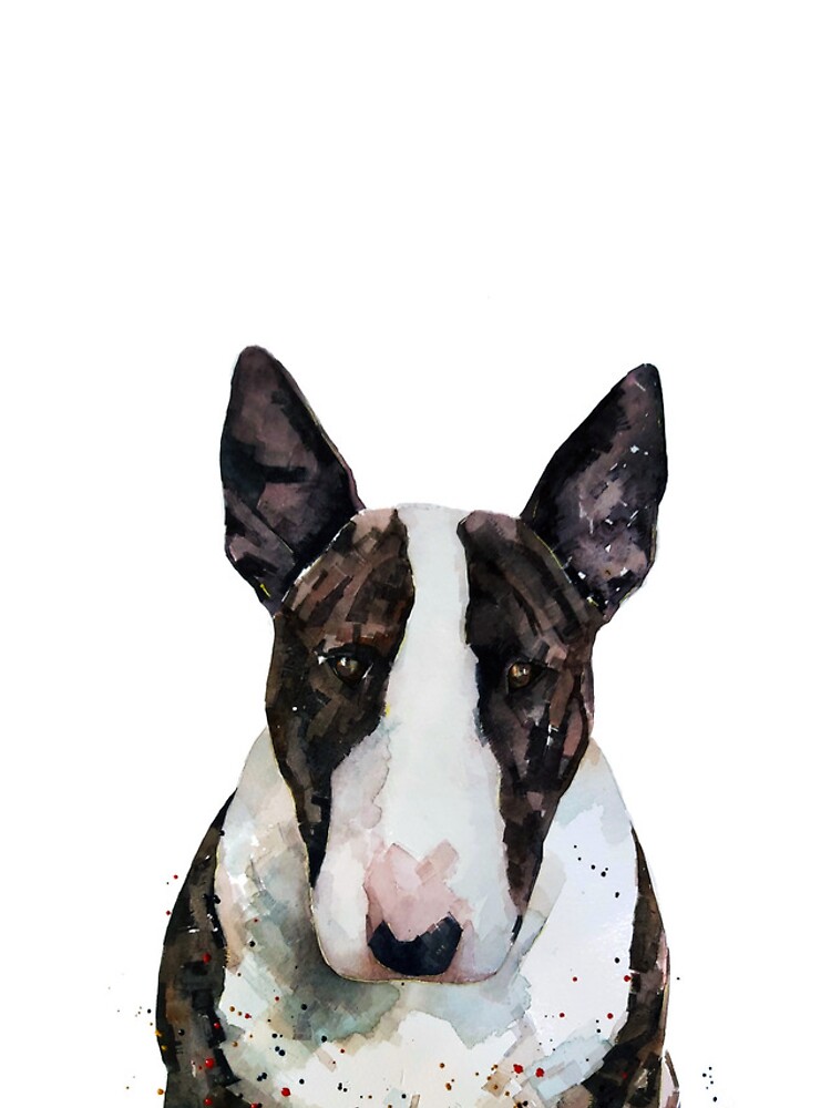 Bull Terrier II Watercolour Art Bull Terrier Art Bull Terrier themed items.Bull Terrier Art Bull Terrier gift iPhone Case for Sale by EdsWatercolours Redbubble