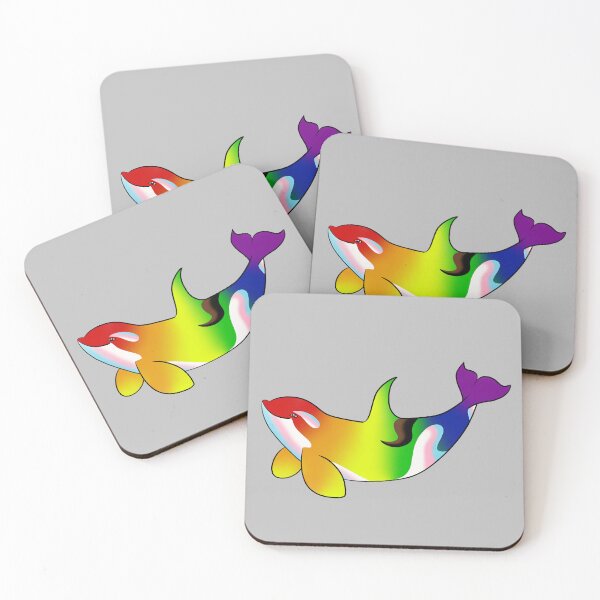 Item preview, progress pride orca designed and sold by PigeonGryphon.