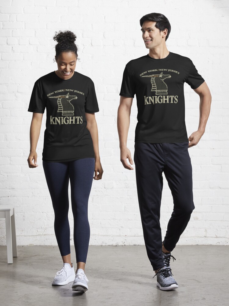 New York-New Jersey Knights Football - Unisex T-Shirt / Black / S