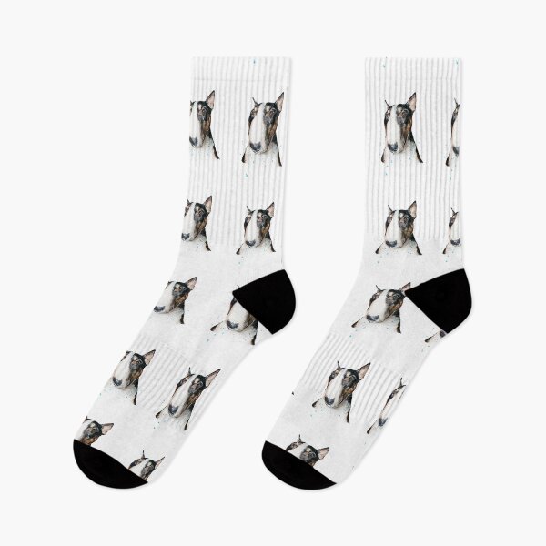 Item preview, Bull Terrier IV Watercolour Art,Bull Terrier Art,Bull Terrier themed items.Bull Terrier Art,Bull Terrier gift designed and sold by EdsWatercolours.