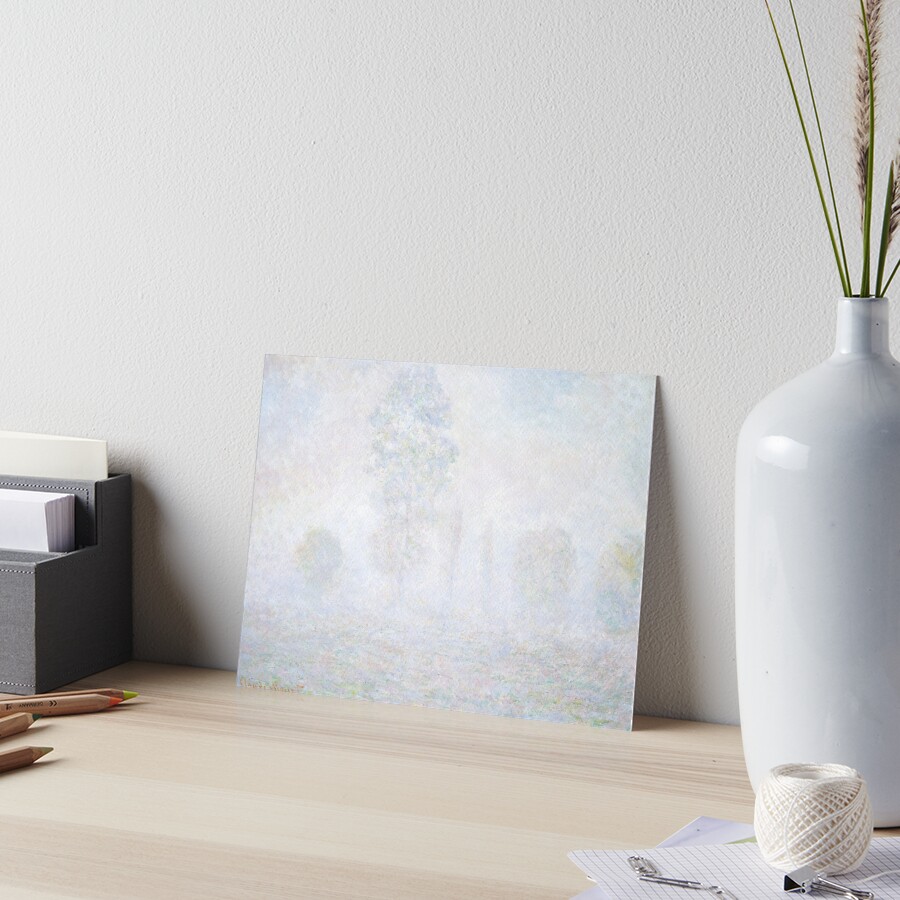 Morning Haze by Claude Monet Art Board Print