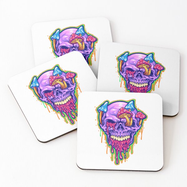 Item preview, Psychedelic Skull Purple, Psychedelic Skulls, Colorful Psychedelic Designs, Bright Colors designed and sold by CreativeCranium.