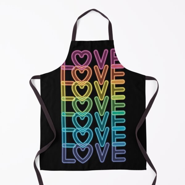 Item preview, Love Love Love Love Love Love!!! Rainbow Text Happy Retro Neon Vibes Pride designed and sold by MunsyArt.