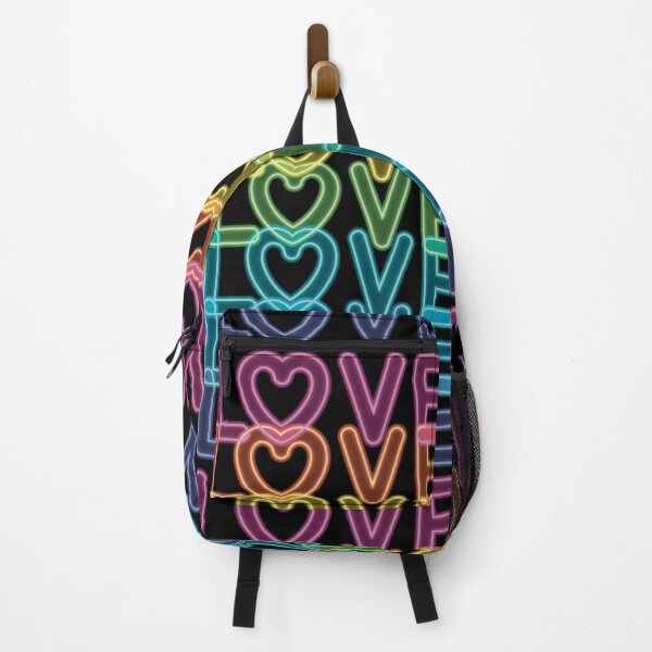 Item preview, Love Love Love Love Love Love!!! Rainbow Text Happy Retro Neon Vibes Pride designed and sold by MunsyArt.