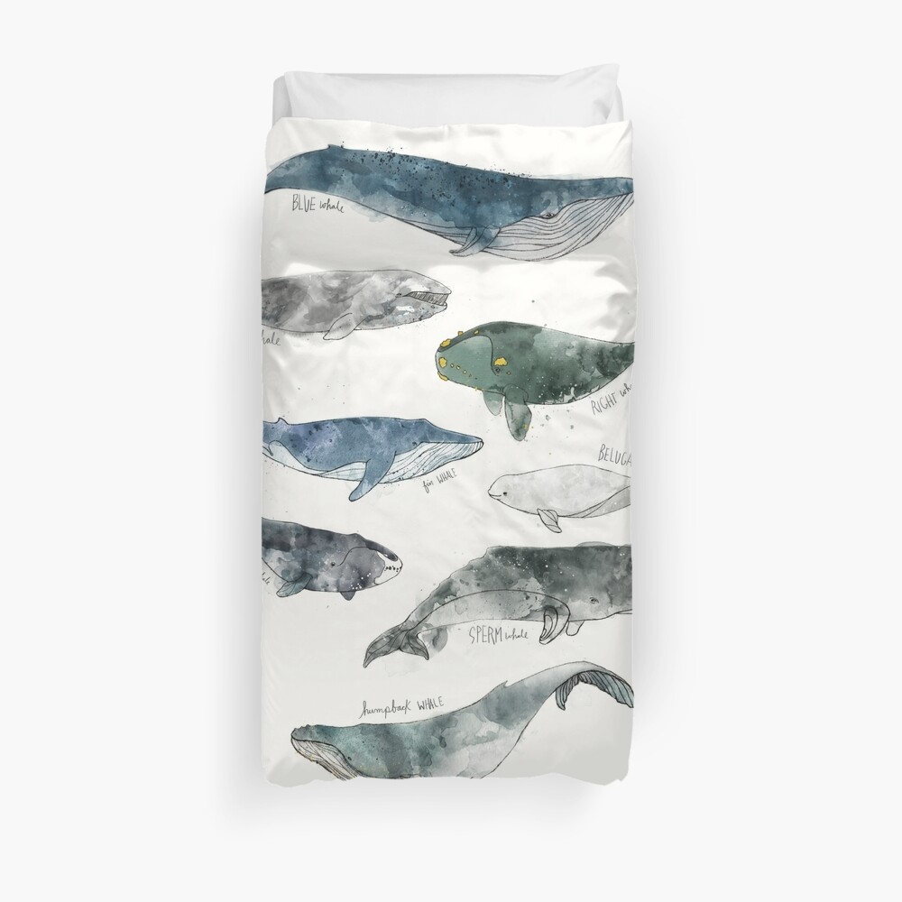 Whales Duvet Cover
