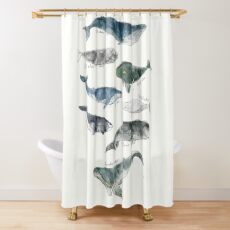 Whales Shower Curtain
