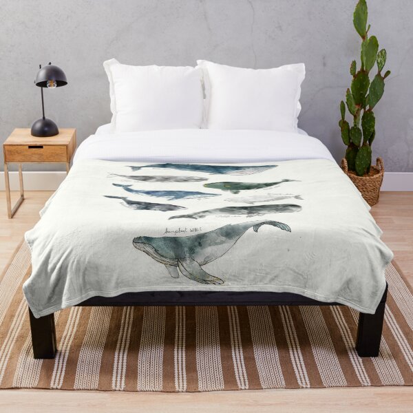 Whales Throw Blanket
