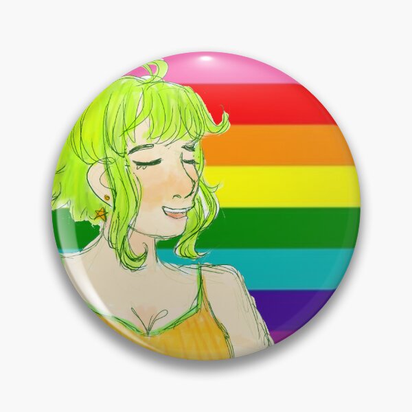 Item preview, VOCALOID Megpoid Gumi Gilbert Baker Bandera del orgullo designed and sold by Holli Anderson.