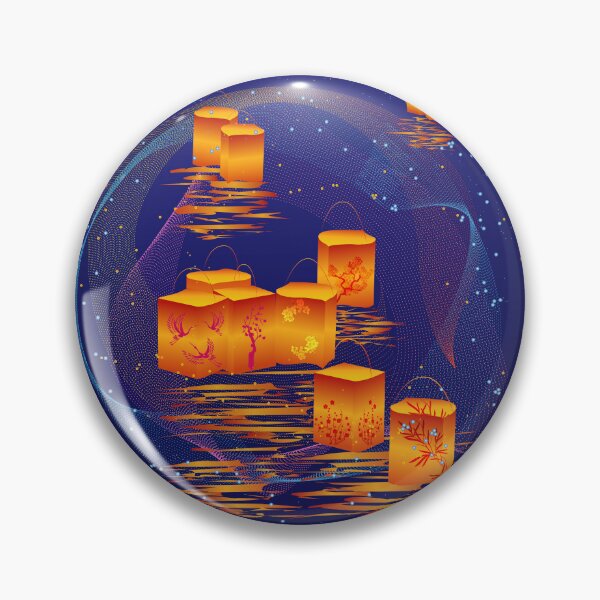 Item preview, Beauty of floating lanterns designed and sold by CatCoconut-Art.