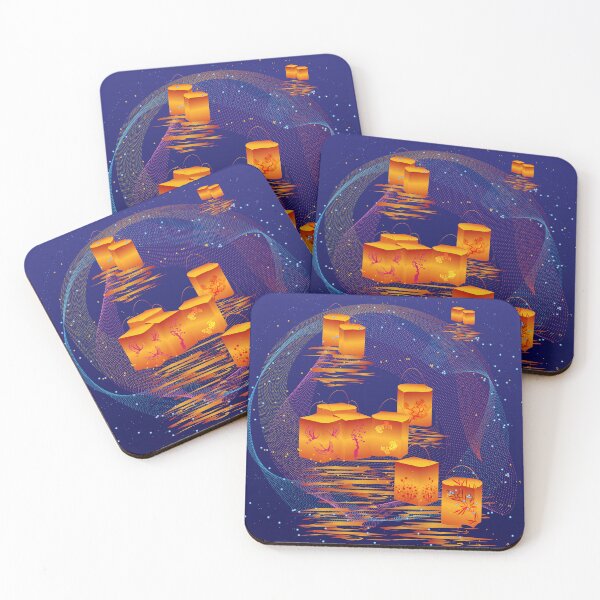 Item preview, Beauty of floating lanterns designed and sold by CatCoconut-Art.