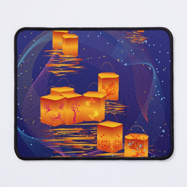 Item preview, Beauty of floating lanterns designed and sold by CatCoconut-Art.
