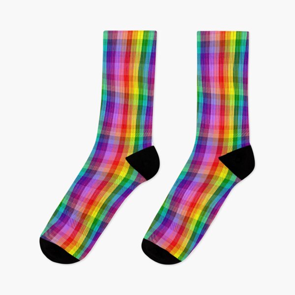 Item preview, Rainbow Tartan (Gilbert Baker Style, Stitched) designed and sold by Beefleaf.