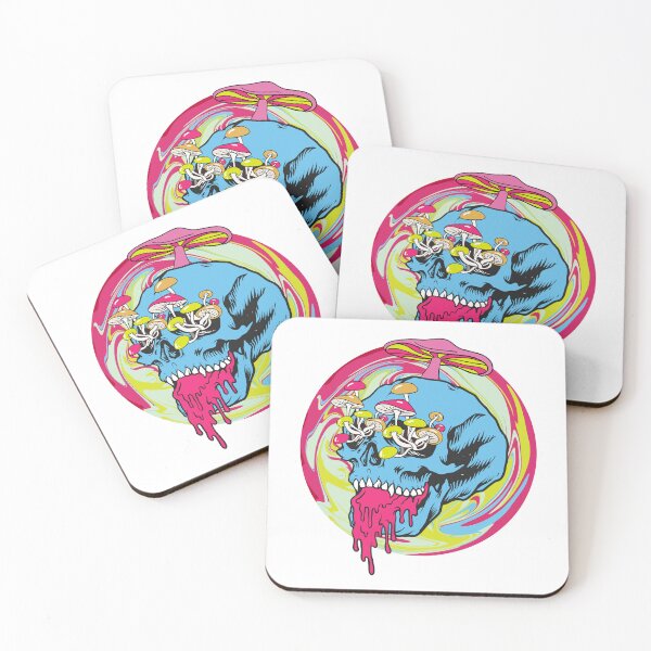 Item preview, Psychedelic Skull Swirl, Psychedelic Skulls, Colorful Psychedelic Designs, Bright Colors designed and sold by CreativeCranium.