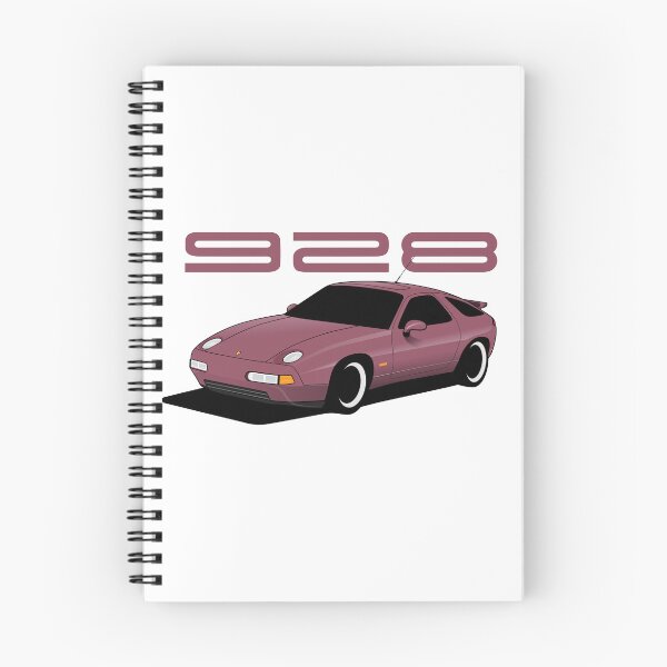Item preview, Porsche 928 Illustration Raspberry Red Metallic designed and sold by blackdogshop.