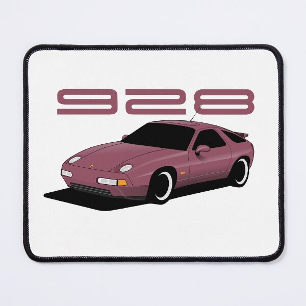 Item preview, Porsche 928 Illustration Raspberry Red Metallic designed and sold by blackdogshop.