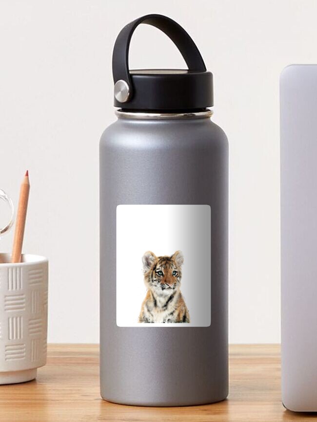 Thumbnail 1 of 3, Sticker, Little Tiger designed and sold by Amy Hamilton.