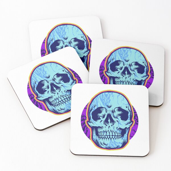 Item preview, Psychedelic Skull With Purple Haze, Psychedelic Skulls, Colorful Psychedelic Designs, Bright Colors designed and sold by CreativeCranium.