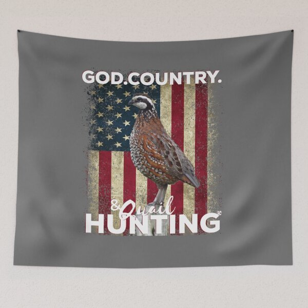 Item preview, God Country and Quail Hunting, American Flag Bobwhite Quail Design designed and sold by LifeCrush.