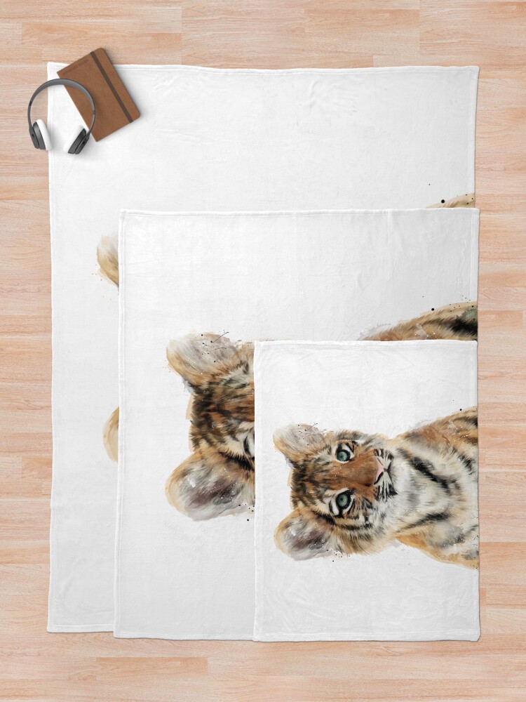Alternate view of Little Tiger Throw Blanket