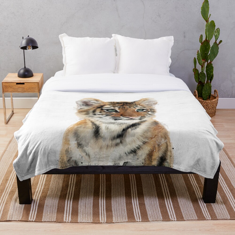 Little Tiger Throw Blanket