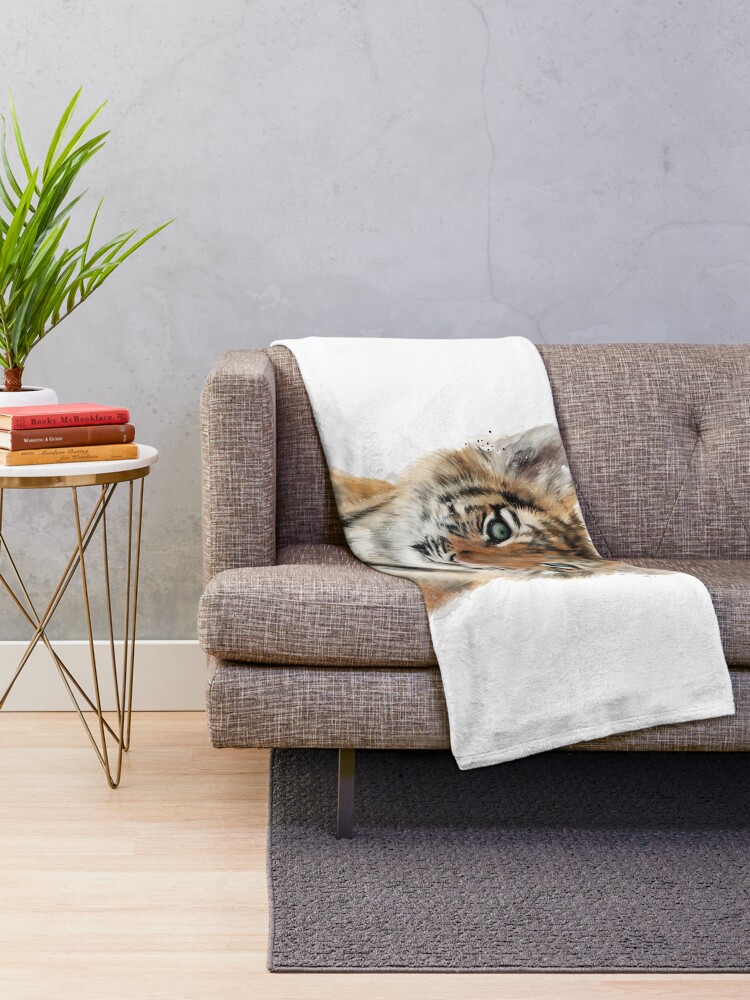 Alternate view of Little Tiger Throw Blanket