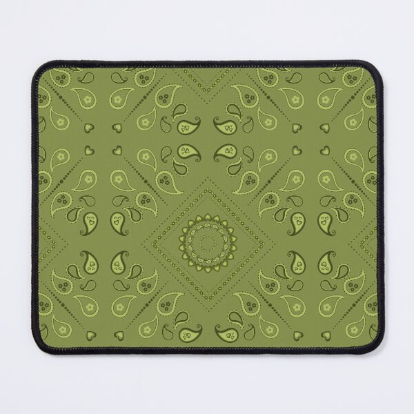 Item preview, Retro 70s Green Bandana Dress Vintage Print designed and sold by ClaudiaFlores.