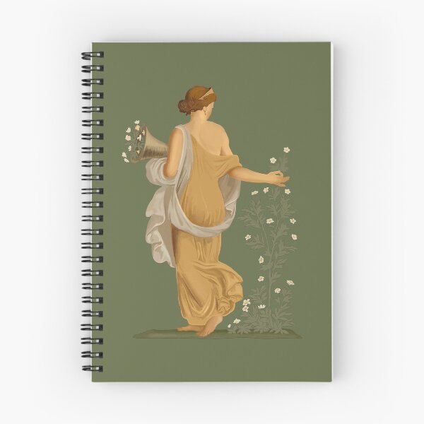Item preview, Spring, maiden gathering flowers, from the villa of Varano in Stabiae, c.15 BC-60 AD. designed and sold by archaeologyart.