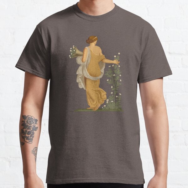 Spring, maiden gathering flowers, from the villa of Varano in Stabiae, c.15 BC-60 AD. Classic T-Shirt