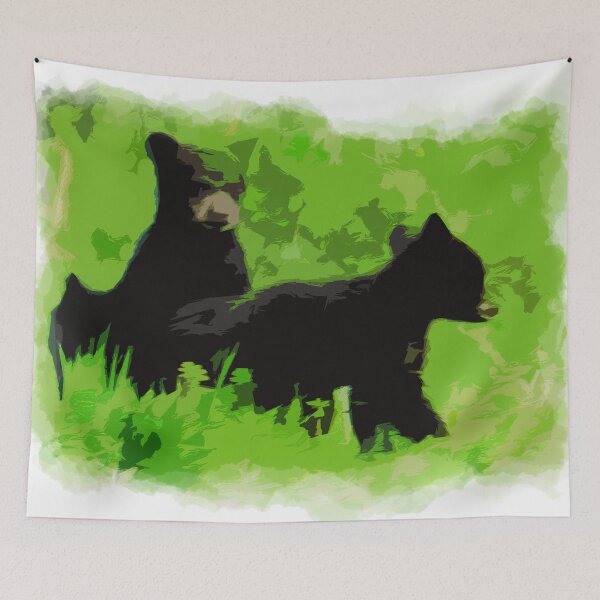 Item preview, Three Little Bears - Black Bear Cubs designed and sold by NaturePrints.