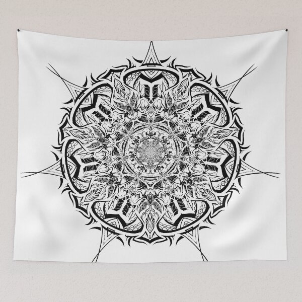 Item preview, monster mandala black designed and sold by Nmxartistry.