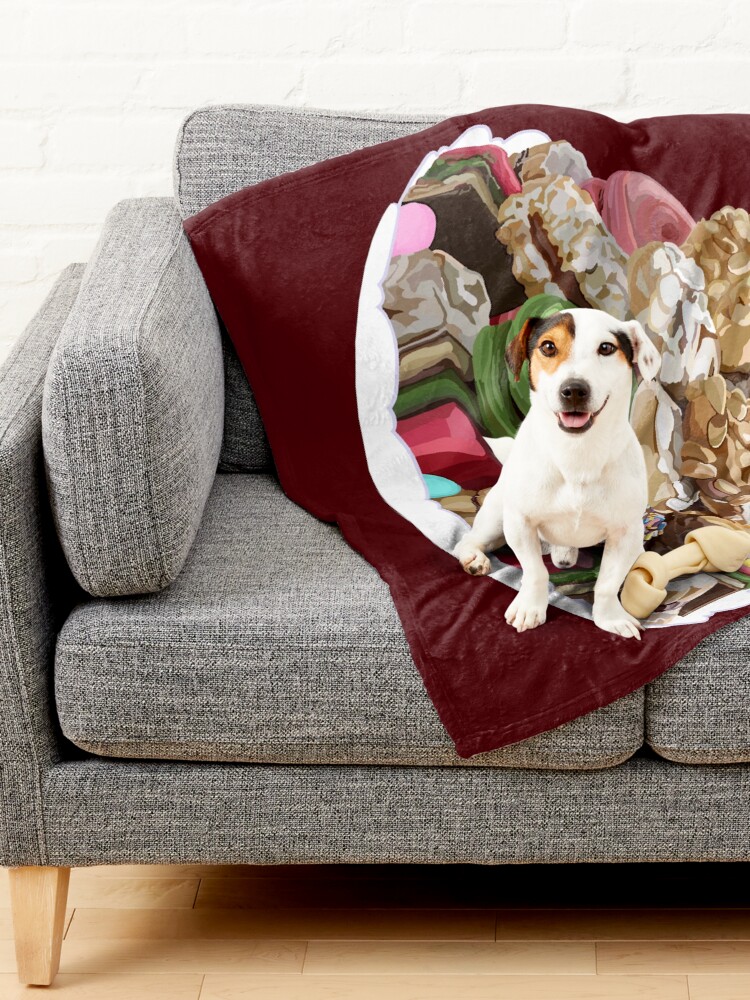 Alternate view of Italian Assorted Colorful Cookie Platter Tray Pet Blanket