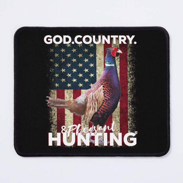 Item preview, God Country and Pheasant Hunting, American Flag Ringneck Pheasant Design designed and sold by LifeCrush.