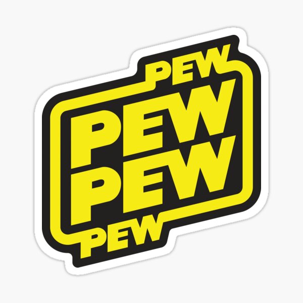 Artikel-Vorschau von Pew Pew - Lustiges Weltraumrauschen, designt und verkauft von Technobesity.