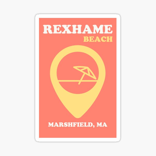 "Rexhame Beach Marshfield MA" Sticker for Sale by bmartin20 Redbubble