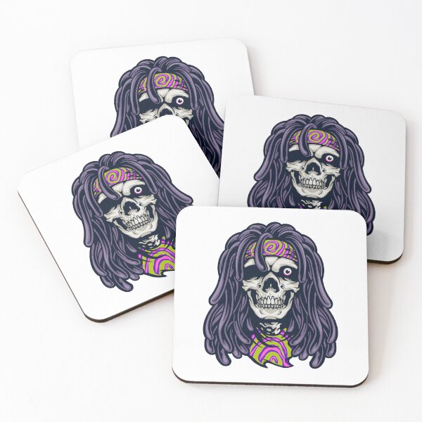 Item preview, Psychedelic Skull Rasta, Psychedelic Skulls, Colorful Psychedelic Designs, Bright Colors designed and sold by CreativeCranium.