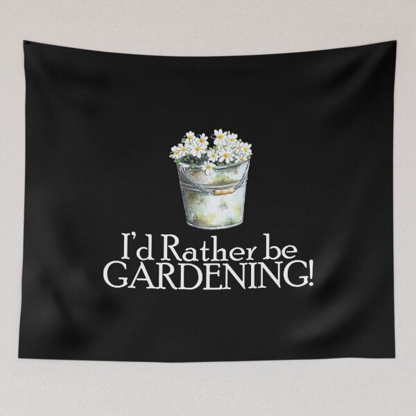 Item preview, I'd Rather Be Gardening - Funny Sarcastic Humor Quote Gardening Tee Design Gift Idea for Gardeners designed and sold by Prince - Bestseller ★★★★★.